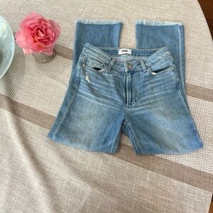 PAIGE colette crop flare jeans blue 27